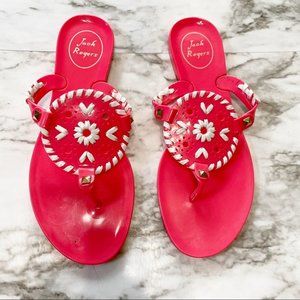 Jack Rogers - Eyelet Jelly Sandals Pink - Size 3